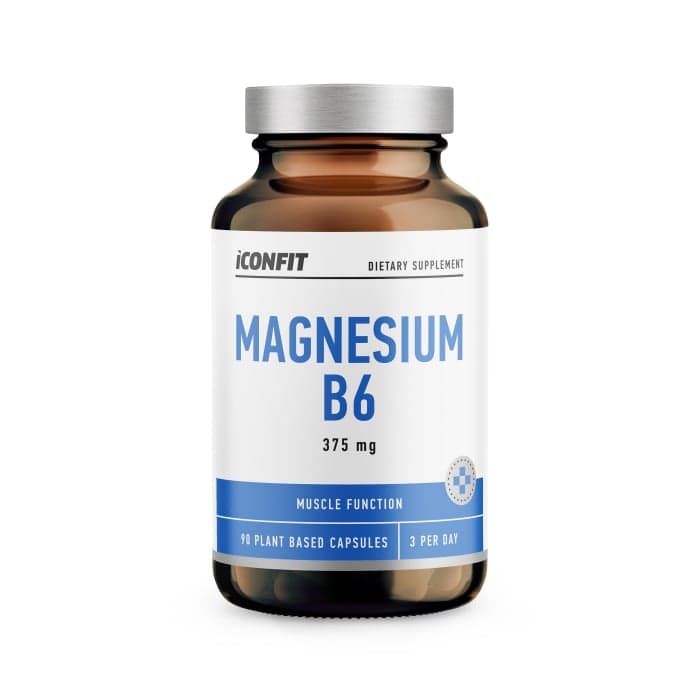 ICONFIT magnis su vitaminu B6, 375 MG, 90 kapsulių