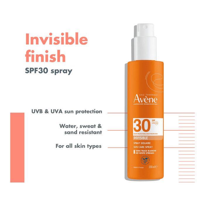 EAU THERMALE AVENE apsauginė purškiama emulsija nuo saulės, SPF 30, 200 ml-2