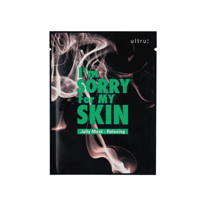 I'M SORRY FOR MY SKIN, lakštinė veido kaukė, Jelly Mask - Relaxing, 33 ml