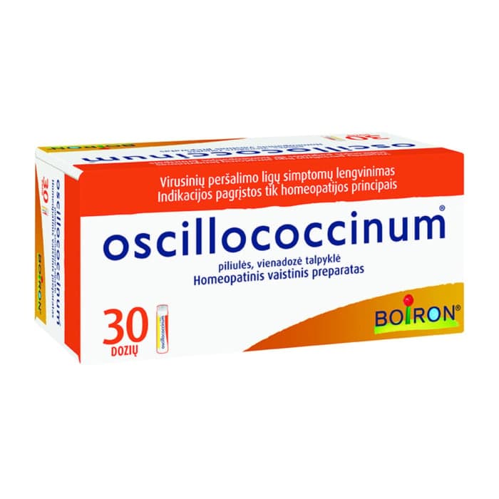 OSCILLOCOCCINUM, piliulės, vienadozė talpyklė, N30-1