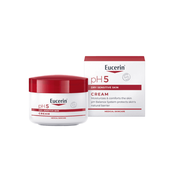 EUCERIN veido ir kūno kremas jautriai odai pH5, 75 ml