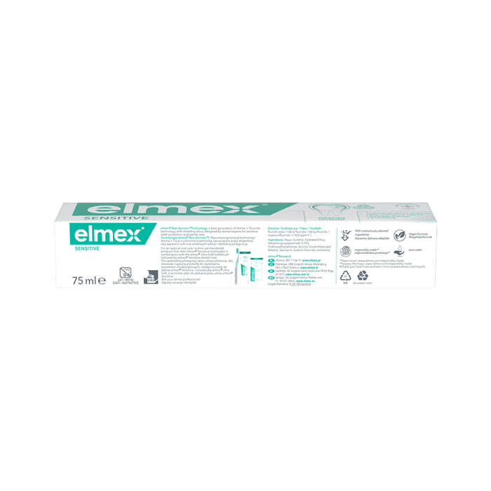 ELMEX dantų pasta jautriems dantims SENSITIVE, nuo 7 metų, 75 ml-1
