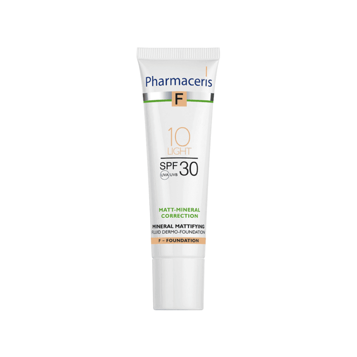 PHARMACERIS F matinė mineralinė pudra, SPF 30, Nr. 1, 30 ml
