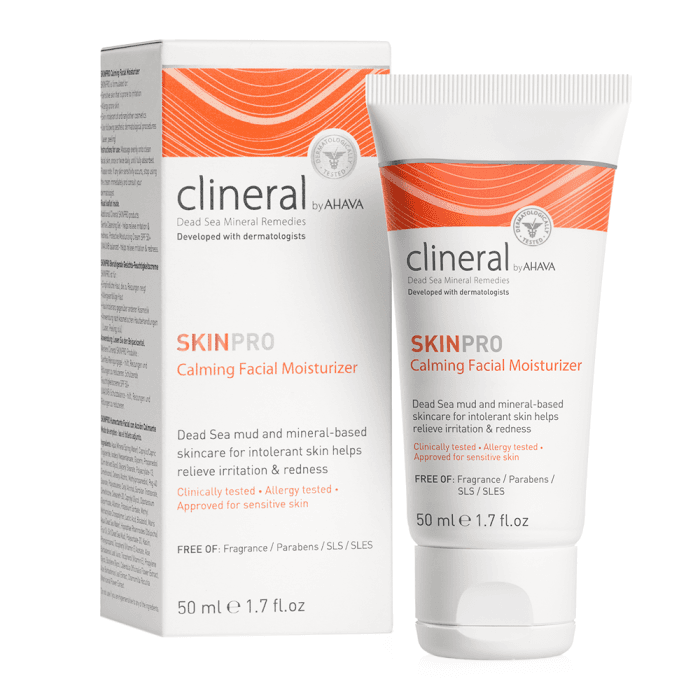 CLINERAL drėkinamasis-raminamasis kremas BY AHAVA SKINPRO, 50 ml