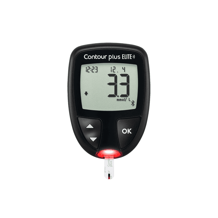 Contour plus ELITE gliukozės kiekio kraujyje stebėjimo sistema, 1 vnt.-2