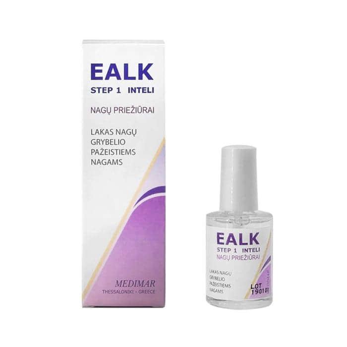 EALK priemonė nagų grybelio pažeistiems nagams ir nagų dildė STEP 1, 14 ml-1