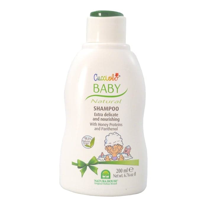 NATURA HOUSE švelnus šampūnas vaikams su ryžių proteinais ir pantenoliu CUCCIOLO, nuo 0 mėn., 200 ml