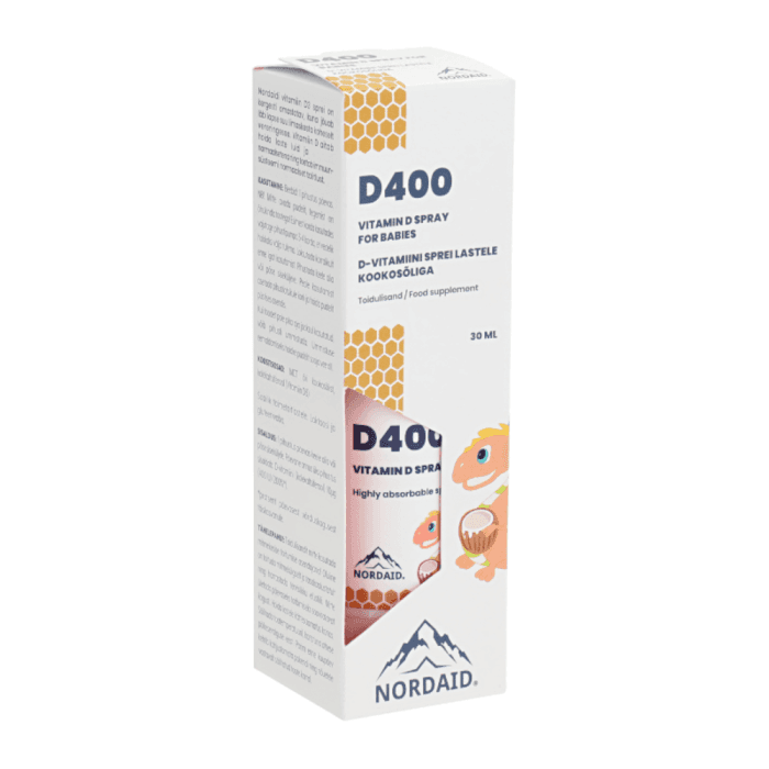 NORDAID purškiklis su kokosų aliejumi  D400 SPRAY BABIES, 30 ml