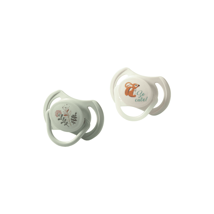 Babyono čiulptukas silikoninis simetrinis 6-18m 1669/02, 2 vnt.
