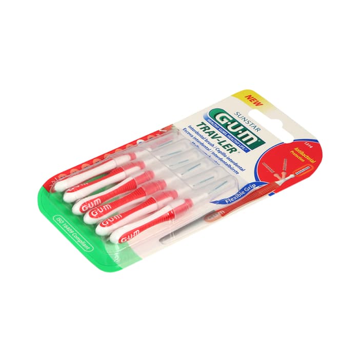 SUNSTAR GUM tarpdančių šepetėlis TRAV-LER, 6 vnt.-1