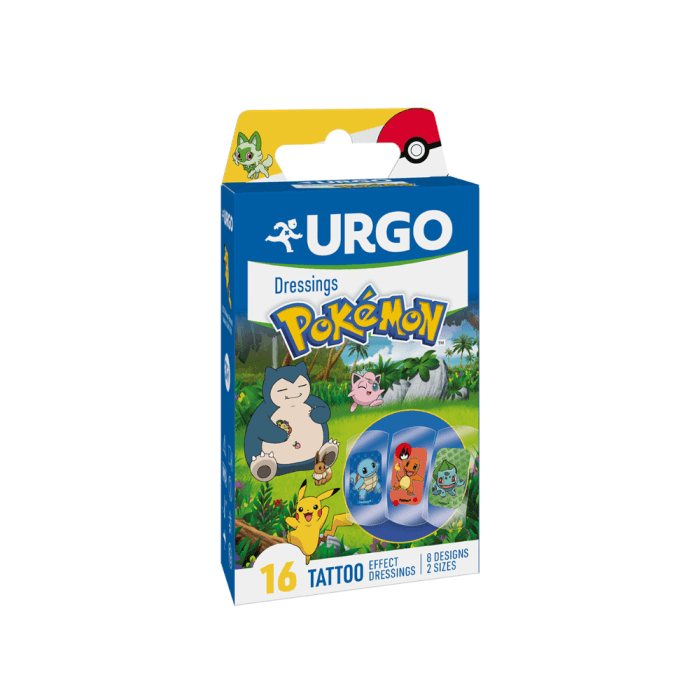 URGO pleistrai vaikams POKEMON, 16 pleistrų