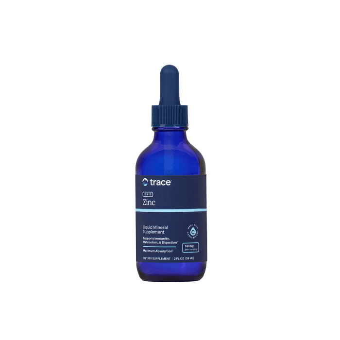 TRACE MINERALS Skystas joninis cinkas, 59 ml