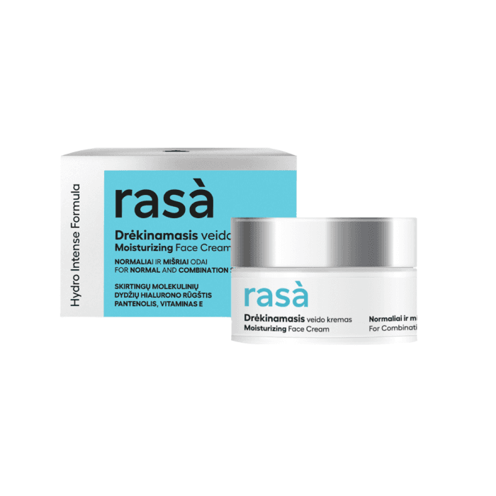 RASA drėkinamasis veido kremas normaliai ir mišriai odai HYDRO INTENSE, 50 ml