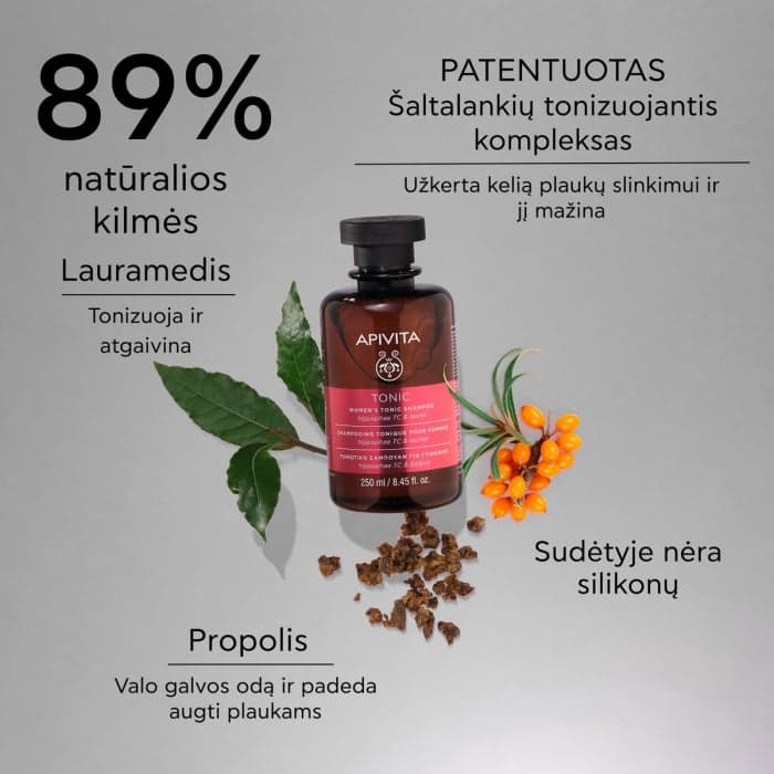 APIVITA tonizuojamasis šampūnas moterims, 250 ml-2