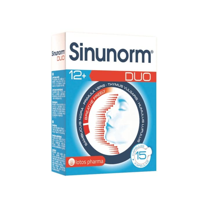 SINUNORM DUO, 15 kapsulių