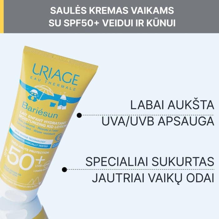 URIAGE vaikiškas losjonas nuo saulės BARIESUN KIDS, SPF 50+, 100 ml-2