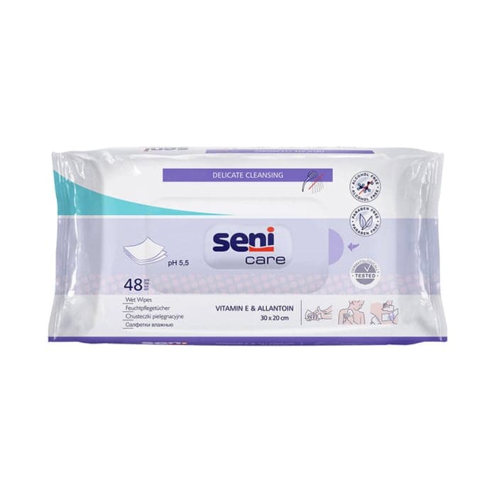 SENI drėgnos servetėlės CARE, 48 vnt.-1