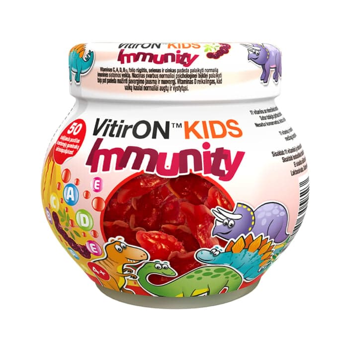 VitirON™ KIDS Immunity, 50 kramtomųjų guminukų