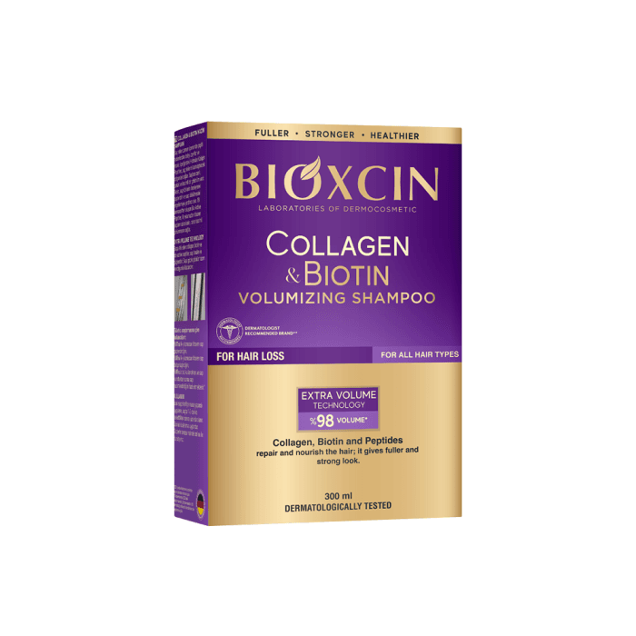BIOXCIN COLLAGEN & BIOTIN apimties suteikiantis plaukų šampūnas, 300 ml-2