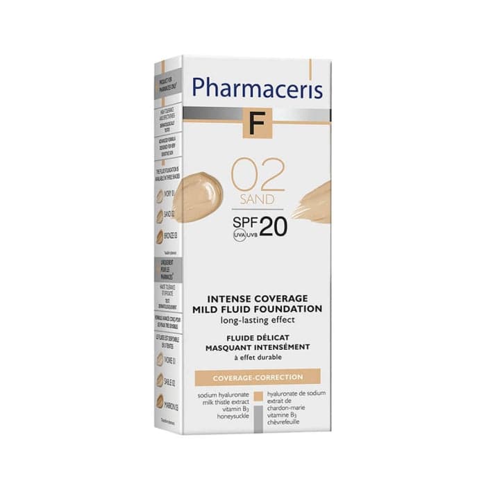 PHARMACERIS F pudra INTENSIVE COVERAGE, SPF20, Nr. 2, 30 ml-1