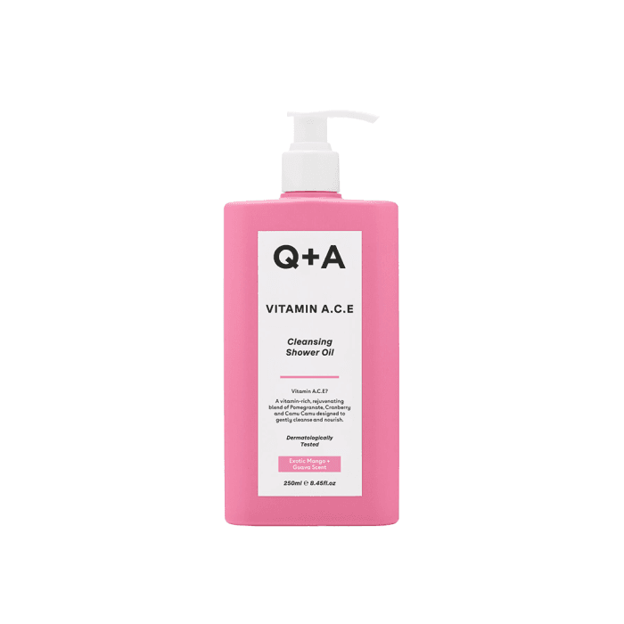 Q+A prausiamasis dušo aliejus, 250 ml