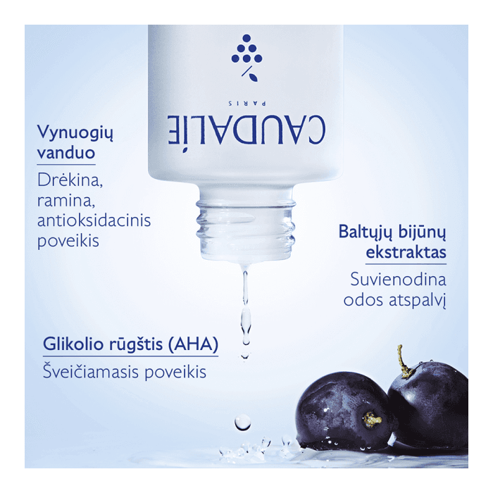 CAUDALIE šveičiamasis veido losjonas pigmentuotai odai VINOPERFECT CONCENTRATED BRIGHTENING GLYCOLIC ESSENCE, 100 ml-1