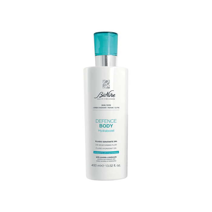 BIONIKE daugiafunkcis drėkinamasis fluidas DEFENSE BODY HYDRABOOST, 400 ml