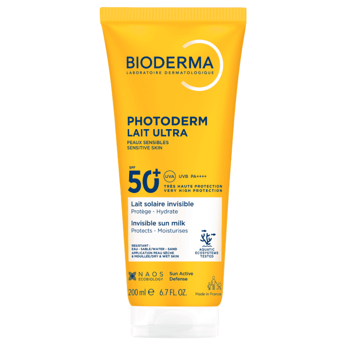 BIODERMA apsauginis pienelis nuo saulės , PHOTODERM LAIT ULTRA SPF50+, 200 ml
