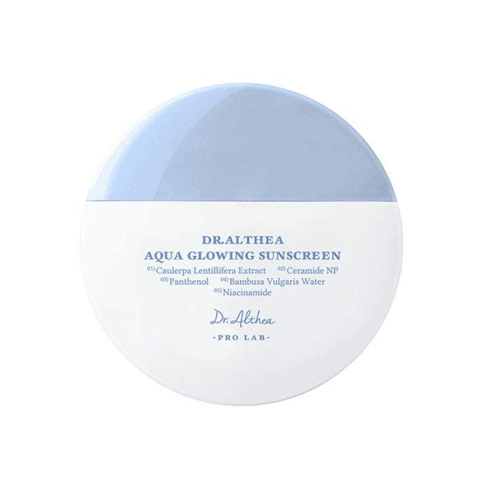 DR.ALTHEA AQUA GLOWING SUNSCREEN SPF50 apsauginis veido kremas nuo saulės, 45 ml