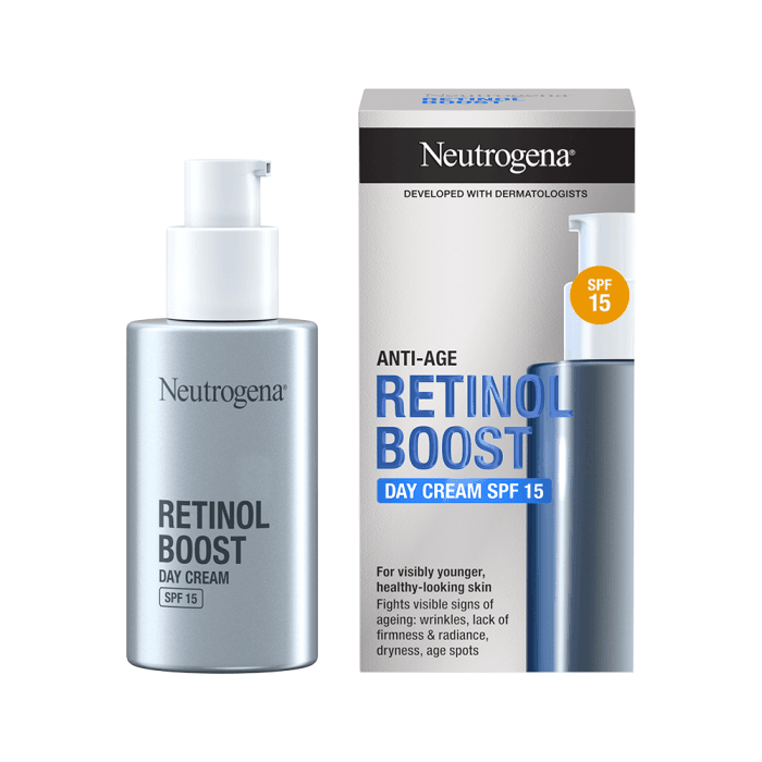 NEUTROGENA dieninis kremas RETINOL BOOST, SPF 15, 50 ml