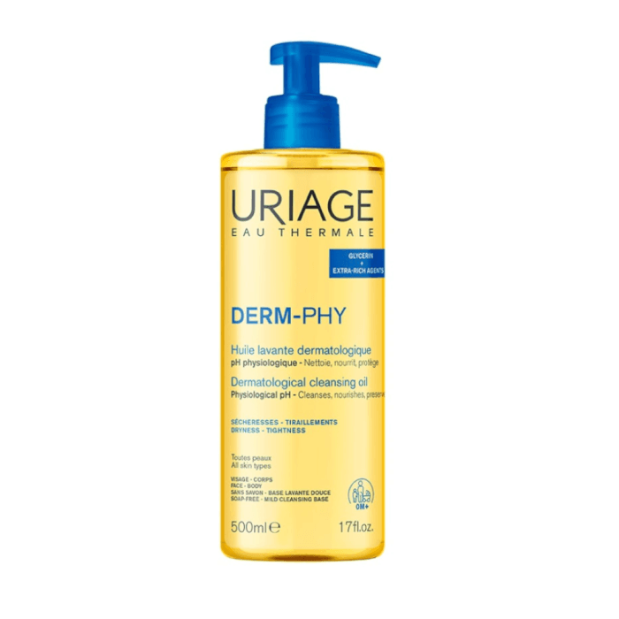 URIAGE aliejinis prausiklis DERM-PHY HUILE, 500 ml