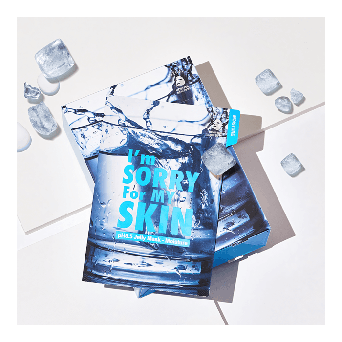 I'M SORRY FOR MY SKIN, lakštinė veido kaukė, pH5.5 Jelly Mask - Moisture, 33 ml-1