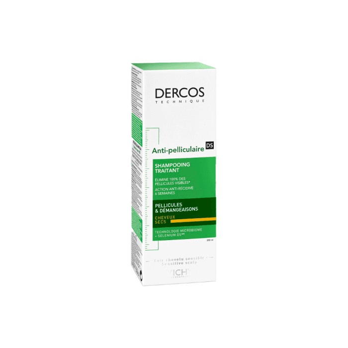 VICHY šampūnas pleiskanojančiai sausai galvos odai DERCOS, 200 ml-1
