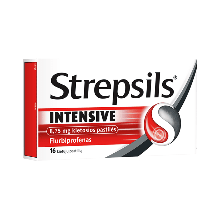 Strepsils Intensive, 8,75mg, kietosios pastilės, N16