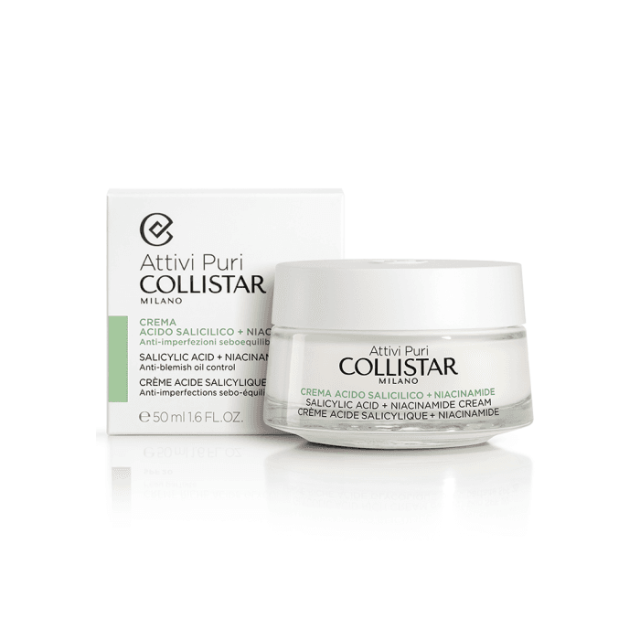 COLLISTAR, veido kremas Salicylic Acid + Niacinamide, ATTIVI PURI, 50 ml-1