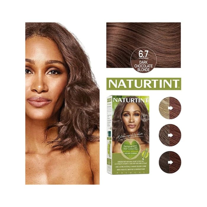 NATURTINT ilgalaikiai plaukų dažai be amoniako NATURALLY BETTER, 6.7 DARK CHOCOLATE BLONDE, 170 ml-1