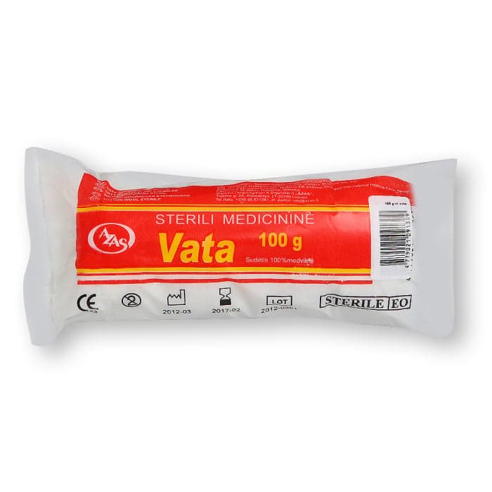 AZAS sterili medvilnės vata, 100 g-1