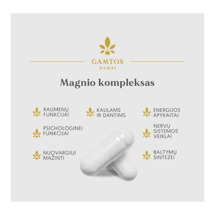 GAMTOS NAMAI MAGNIO KOMPLEKSAS, 120 kapsulių-1