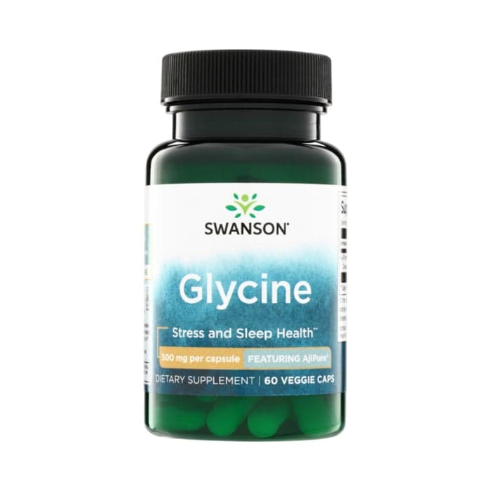 Swanson Glicinas 500 mg, 60 kapsulių