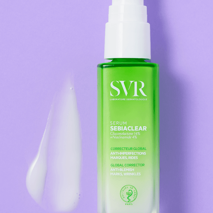 SVR SEBIACLEAR SERUM serumas brandžiai, į suagusiųjų aknę linkusiai odai, 30 ml-1