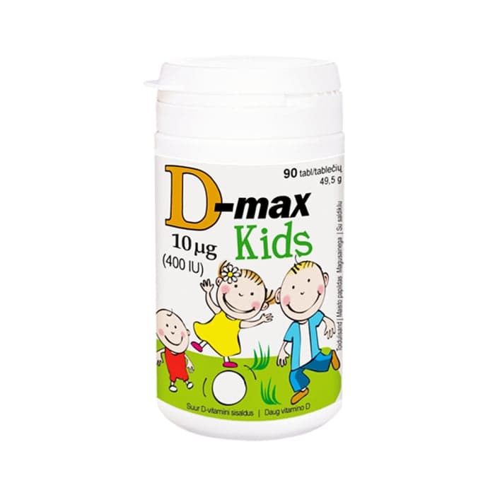 D-MAX KIDS 10 MG, 90 tablečių