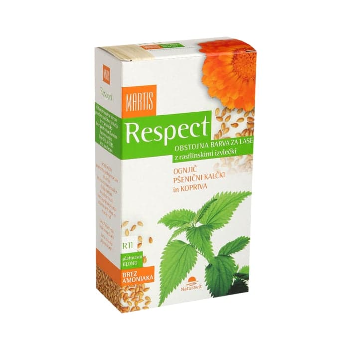 MARTIS RESPECT ilgalaikiai plaukų dažai Nr. 11, spalva - platininė blondinė, 135 ml