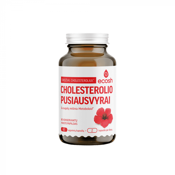 ECOSH Cholesterolio pusiausvyrai, 60 kapsulių