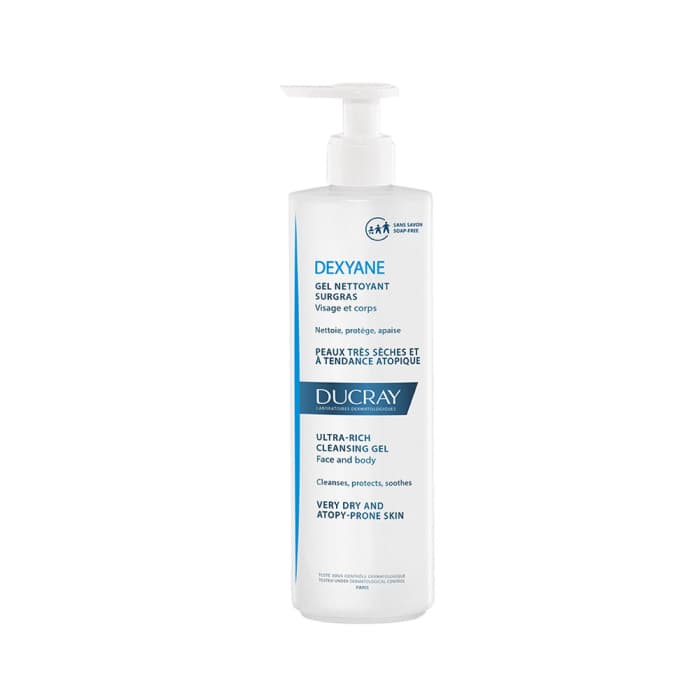 DUCRAY labai sausos ir į atopinį dermatitą linkusios odos prausiklis DEXYANE, 400 ml