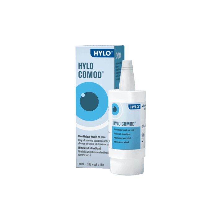 HYLO Comod, akių lašai, 10 ml, 1 buteliukas
