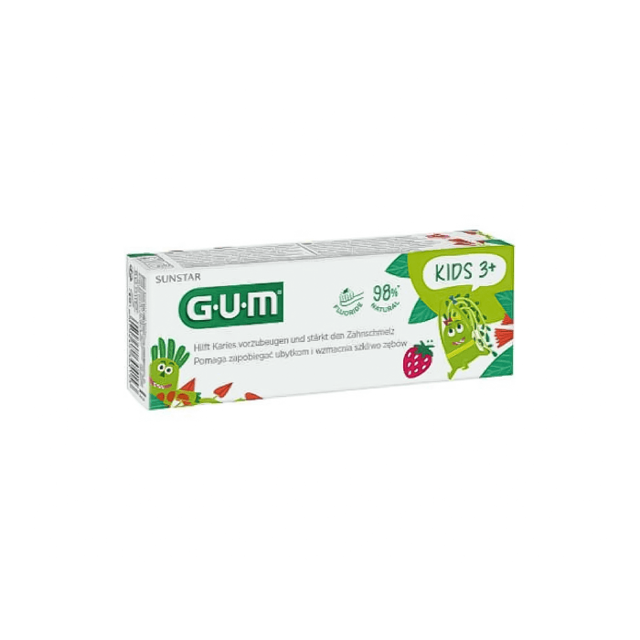 SUNSTAR GUM dantų pasta vaikams KIDS, 3–6 m., braškių skonio, 50 ml-2