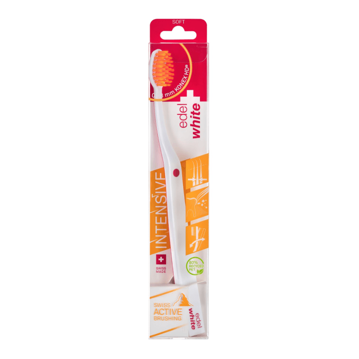 EDELWHITE dantų šepetėlis INTENSIVE FLOSSERBRUSH, 1 vnt.