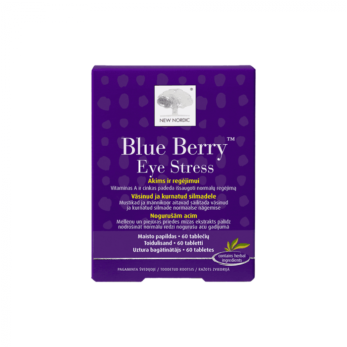 BLUE BERRY EYE STRESS, 60 tablečių