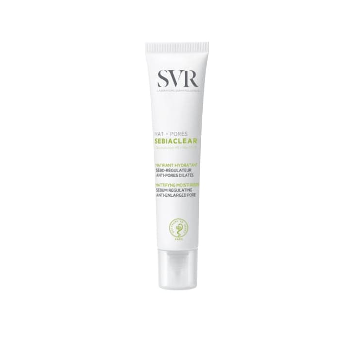 SVR veido kremas itin riebiai, į aknę linkusiai odai SEBIACLEAR MAT+PORES, 40 ml