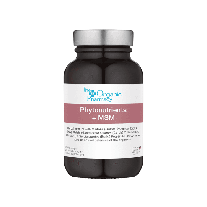 ORGANIC PHARMACY PHYTONUTRIENTS + MSM, 60 kapsulių